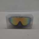Rantizon Swim Goggles 2 Pack, Wide View Anti Fog&UV Swimming Goggles for Audlt, No Leaking Swim Glasses for Men Women Kids (Large for Adults, Aqua & Bright Orange)