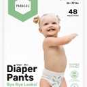 Parasol Chlorine Free Disposable Diaper Pants, Size 5 (3T-4T) 48 Count, Pull Up-Style with RashShield Protection and Active 360 Comfort Wrap, Hypoallergenic Training Diaper