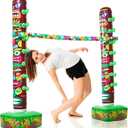Hawaiian Inflatable Limbo Party Game for Adults 66.7" Tall Inflatable Tropical Luau Party Carnival Game for Adult Summer Outdoor Garden Beach Birthday Pool