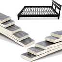 Sintuff 5 Pack Wooden Slats Bed Slats Replacement for Twin, Full, Queen Size Slatted Metal Bed Frame Sofa Under Mattress Support Foundation Platform Repair Parts, Easy Assembly, 29.3" x 0.39" x 2", about 29.3" x 0.32" x 2" (Length x Thickness x Wid