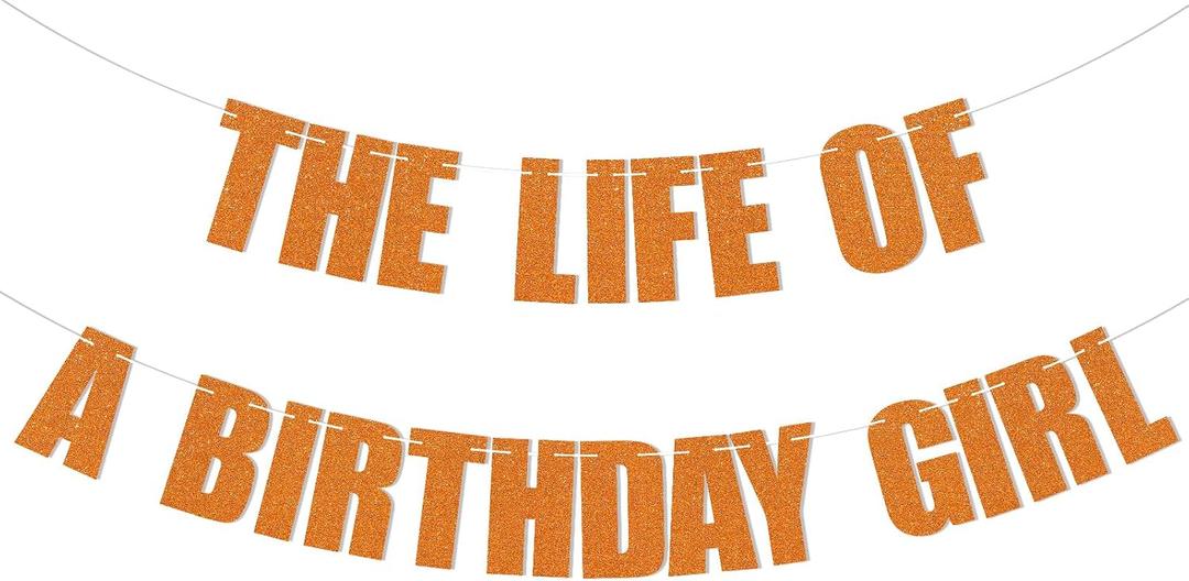 3 x The Life of a Birthday Girl Banner - Showgirl Birthday Decorations, Showgirl Themed Bday Party Decorations