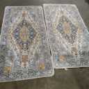 nunubaby Washable Pee Pads for Dogs, Stylish, Non-Slip and Leak-Proof Pee Pads. Reusable Potty Pads for Dogs for Crates and Floors.(Beige/Multi, 36" x72" )