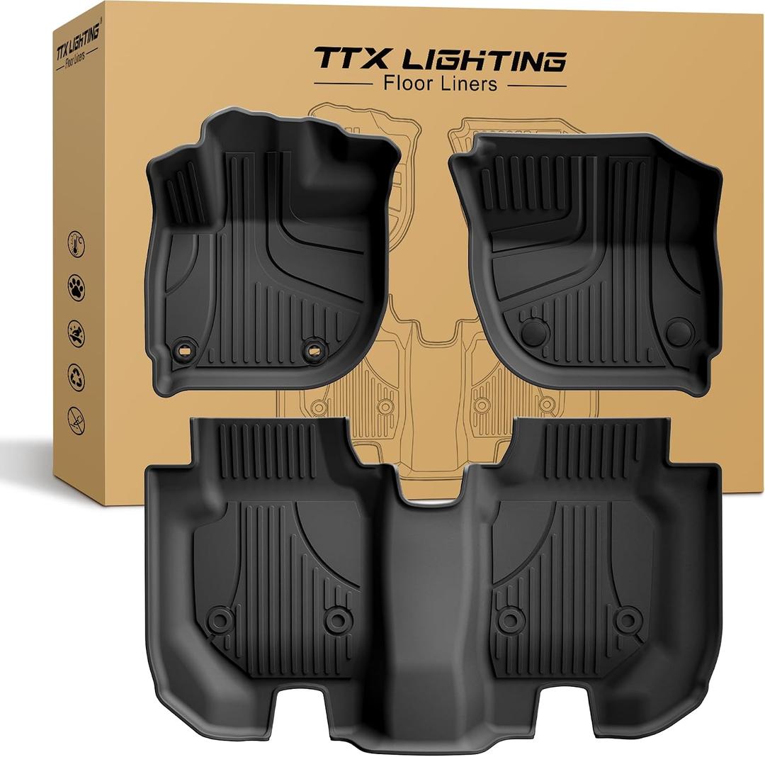 Floor Mats Fit for Honda HR-V HRV 2016-2022 - Front and Rear Row Liner Automotive Floor Mats - All-Weather Protection TPE Car Floor Liners HRV Accessories Black