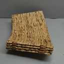 14" Mini Christmas Tree Collar, Hand Woven Hyacinth Christmas Tree Base, Rustic Farmhouse Style Tree Skirt, Suitable for Christmas Base Decorations On Desks, Offices and Bedrooms