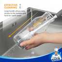 MR.SIGA Long Handle Bottle Brush, Flexible Scrub Brush for Water Bottles, Glasswares, Mugs, Gray, 2 Pack