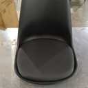 OLIXIS Set of 4 Dining Kitchen Mid-Century Modern Chairs with Wood Legs and PU Leather Cushion for Living Room Bedroom Outdoor Lounge, Black