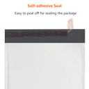 Amazon Basics Poly Bubble Self-Seal Mailers, Tear and Water Resistant Shipping Bags, 6" x 10", White/Grey, 50-Pack
