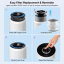 Upgraded Air Purifiers for Bedroom & Home with H14 True HEPA Filter, Covers Up to 1280ft, 360 Air Intake, Quiet Pet Air Purifier, Fragrance & Timer,Removes Smoke, Pet Dander & Pollen,White