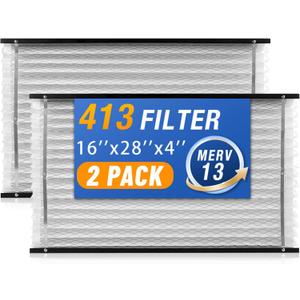 2 Pack 413 Replacement Filter Compatible with AprilAire Air Purifiers