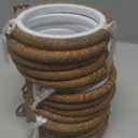 PATIKIL 3inch Embroidery Hoops, 15Pieces Imitated Wood Circle Frame Cross Stitch Hoop Ring for Embroidery Art Craft Sewing Ornaments Hanging Decoration