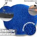 Muddy MatCloud K-9 Bed for Dogs & Cats, Soft & Relaxing Donut Dog Bed, Chenille Material, Removable Cover, Washable & Dryer SafeNavy Blue Medium(35'x35')