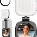 SmallRig Magnetic Selfie Light for iPhone, Phone Light with a Mirror, Instant Attachment for MagSafe, for Selfies, Video Conference, Vibe P48 Black
