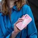 2 x Compatible for iPhone 12 Case, Pretty Butterfly Print Three-Dimensional Wave Clear Case for Girls Women, Soft Full Package Anti-Fall Cover for iPhone 12, Water Blue Butterfly