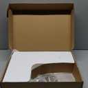 fuqing Corner Floating Shelves, Wall Shelf Set of 3, Shelves for Wall Storage, Solid Wood Shelves for Storage, Wall Mount Wooden Display Shelf for Bathroom Bedroom Kitchen Garage, White (Invisible Bracket, White)