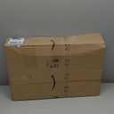 Sanwuta 6 Pcs Clear Hard Zipper Case Plastic Zipper Pouches Transparent Makeup Bag Pencil Case Pouches Toiletry Diaper Bag for Travel Toy Storage Organizer Bins (White,12.6 x 9 x 2 Inch)