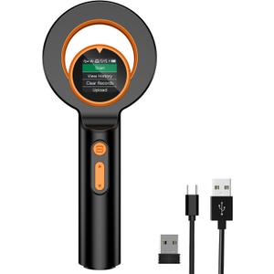 Pet Microchip Scanner,Alacrity 3-IN-1 Connections(2.4GHz Wireless+Bluetooth+USB)Animal Universal Microchip Tag Reader Scanner with 1.44 TFT Screen,800mA*H Rechargeable Battery,240 Pieces Data Storage