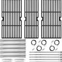 Replacement Grill Parts for Charbroil Performance 5 Burner 463347519 463275517 463347518 18" Grill Grate Burner Heat Plates for Char-Broil 4463243519 463373019 463243518 463373319 Gas Grill Parts Kit