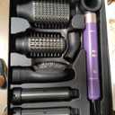 7-in-1 Hair Dryer Brush and Hair Styler Set  Fast Drying, Curling, Straightening & Volumizing  Hot Air Styling Tool with No Heat Damage  for All Hair Types  Lavender