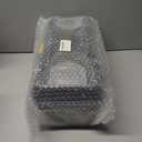 Deli Small Tool Box, 15in Plastic Toolbox with Handle,Portable Tool Box with Removable Tray and Lockable Design,Tool Storage Box for Home, Workbench and Garage Organization