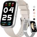 Fitness Tracker- Smart Watches for Women Men with 24/7 Heart Rate Monitor Blood Oxygen Sleep Tracker, Waterproof Fitness Watch, Activity Smartwatch for Android iPhone, Calorie Distance Pedometer, Gift (Silver Gray)