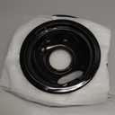 Black Stove Burner Drip Pans Replacement for Whirlpool Amana Crosley Electric Range, Stove Top Drip Bowls Includes 1 Large 8-Inch W10290353 and 3 Small 6-Inch W10290350 by APPLIANCEMATES