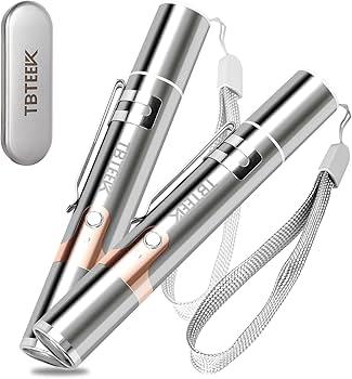 TBTeek Cat Toys, with Metal Case, 2 Pieces, Rechargeable, 7 Adjustable Patterns, Interactive Kitten Pet Dog Chase Toy for Cats Fun Playing Exercise