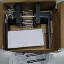 JO.KO Entry Door Lock Set, Square Door Lever for Bedroom, Passage Door Privacy Locking Interior/Exterior Entry Door Knob/Heavy Duty