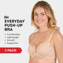 Fruit of the Loom Women's Everyday Cotton Push-up Bra, 3pcs, Size 36B