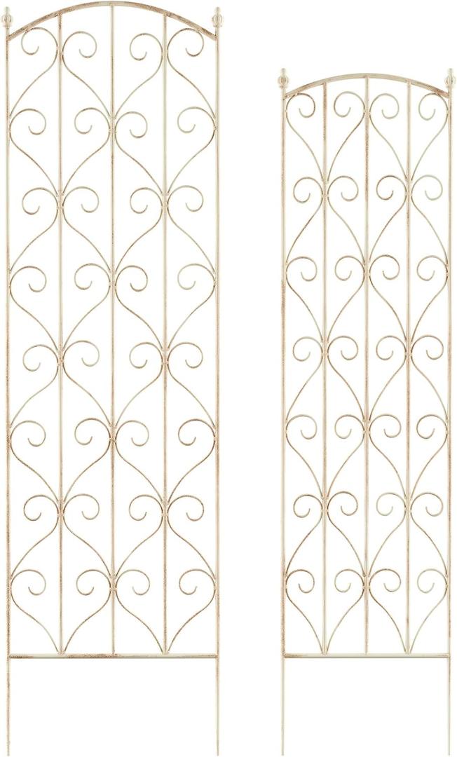 Pure Garden 50-LG5081 (White) Garden Trellis-for Climbing Plants