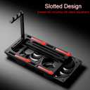 Vertical GPU Mount for PC Case Aluminum Support Bracket with PCIe Riser Slot and Fan Compatibility for 2/3-Slot GPUs
