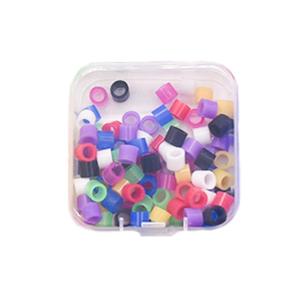 200pcs Dental Color Code Rings, 6mm Silicone Non-Toxic Orthodontic Rings Accessory, Autoclavable Instrument Identification System for Dental Clinics (Multicolor, S)