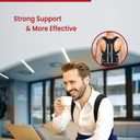 Hurmoya Back Brace Posture Corrector for Women and Men, Lower and Upper Back Pain Relief, Shoulder Straightener and Adjustable Full Back and Lumbar Support