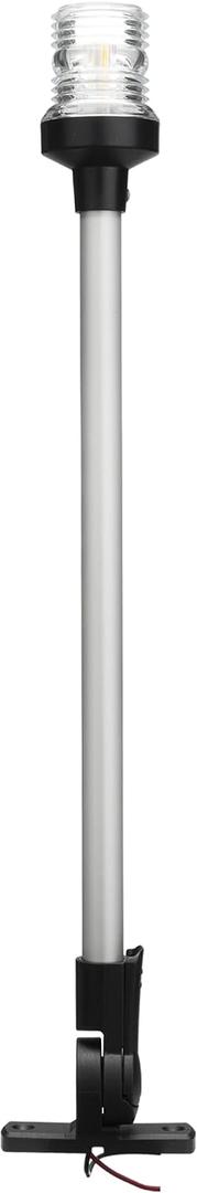 Young Marine 20 inch 3 Nautical Mile White LED Fold Down Boat Stern Light Anchor Light for T-TOP Pontoon and Fishing Boat Navigation Anchor Lights All Round 360° White LED 12-24V (20"-2.5W)