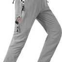 Men's Lightweight Hiking Pants with Belt Pockets Waterproof Quick-Dry Travel Fishing Work Outdoor Pants L