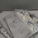 Loom and Mill Luxury Bath Towel Set 3 Piece, Ultra Soft Velour Cotton Cut Pile Decorative Highly Absorbent Quick Dry Elegant Jacquard Embroidered Bath Towels for Bathroom Hotel, Spa and Kitchen (Grey)