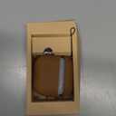 Leather Case Compatible with AirPods 4, D Clip Design with Hand Lanyard, Genuine Crazy Horse Leather Case for AirPods 4th Generation(2024),Handcrafted, Vintage Style, Khaki Brown