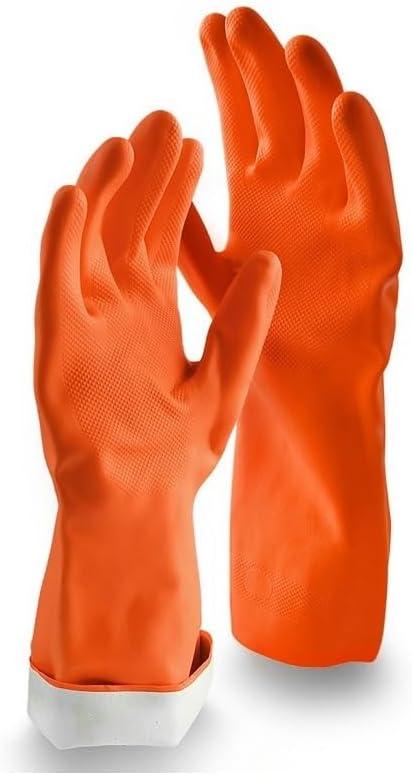 Libman 6033951 Latex Cleaning Gloves Orange - Large