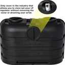 Flame King Dual 20LB LP Propane Tank Light Plastic Heavy Duty Cover for RV, Travel Trailer, Camper - Black