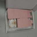 FEIYI 20 PCS Candy Boxes, 3 In 1Dusty Rose Favor Boxes with Floral Decor, White Thank You Tags Gift wrapping for Wedding Birthday Baby Shower Decorations Party -2.55x2.55x2.55''