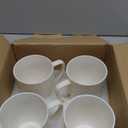 16 oz Coffee Mugs Set of 4, Porcelain Coffee Cups Ceramic, Farmhouse Mug with Handle
