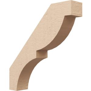 Timberthane Rough Cedar Faux Wood Valencia Knee Brace, 3"W x 16"D x 16"H, Primed Tan