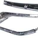 3-Piece Front Bumper LH Chrome Trim Set - Molding Strip Replacement for Outlander 2016-2019 (6407A141, 6407A145, 6407A143)