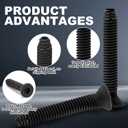 Blulu 150 Pack Quantity 5/16-18 x 2-1/2" Trailer Deck Screws Flat Head Screws Wood to Metal Screw Thread Cutting for Trailer Flooring Floorboards