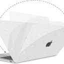 G JGOO Compatible with MacBook Air 13 inch Case 2026 2025-2022 M5 A3449 M4 A3240 M3 A3113 M2 A2681, Clear Glitter Hard Shell for MacBook Air 13.6 inch Case + Keyboard Cover +50 Pcs Laptop Sticker