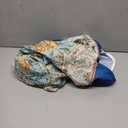 Horaldaily Regular Fitted Tablecloth 48 Inch Oval, Boho Bohemia Vintage Golden Floral Patterned Washable Table Cover Elastic Edged for Dinning, Picnic, Camping, Banquet