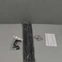 Curtain Rods for windows 32-62 inch, 5/8 inch Decorative Brown Splicing Heavy Duty Metal Curtain Rod set with Brackets
