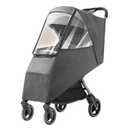 Universal Stroller Rain Cover Windproof Clear Ventilated Design Durable PP Material Fits Most Strollers