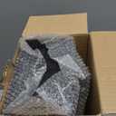 WOPITUES Wood Floating Shelves Set of 6, Shelves for Wall Decor, Farmhouse Shelf for Bedroom, Bathroom Storage Shelves, Book Shelves for Living Room,Black