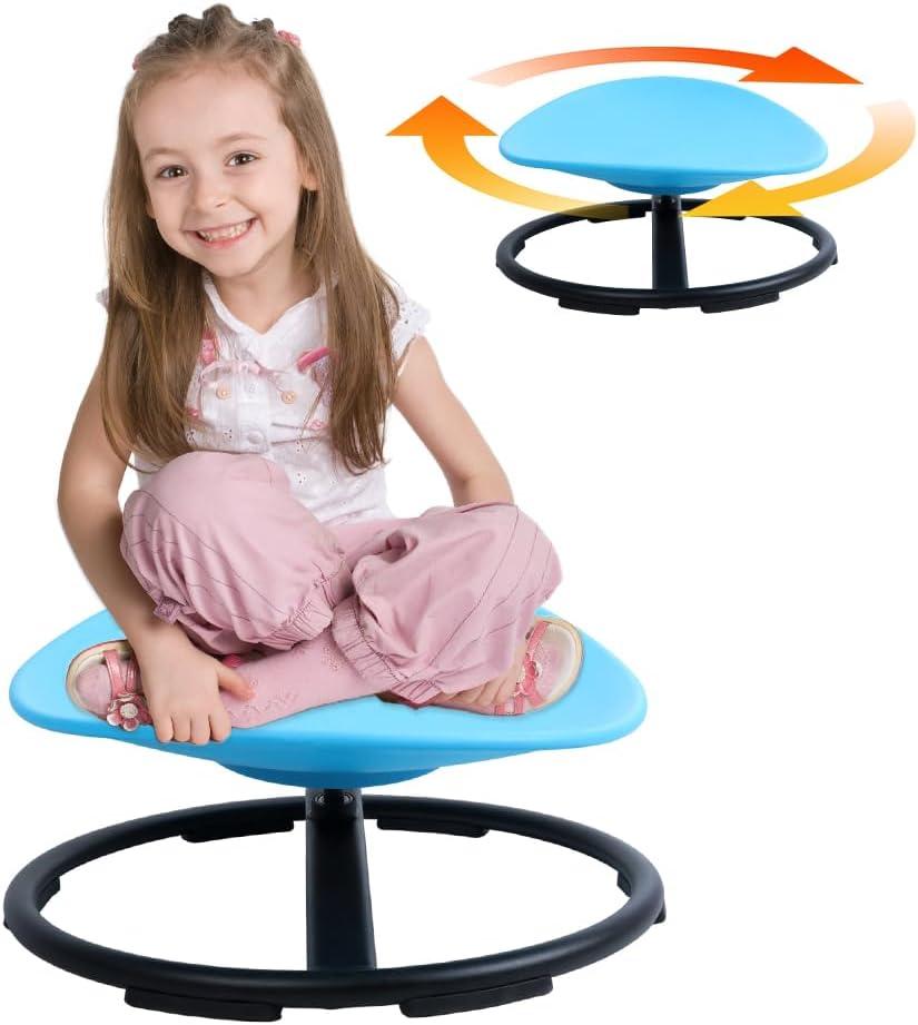 BARMI Spinning Chair for Kids, 360 Rotation Sensory Swivel Chair for Autism & ADHD Kids, Sit and Spin Sensory Seat for Training Body Coordination