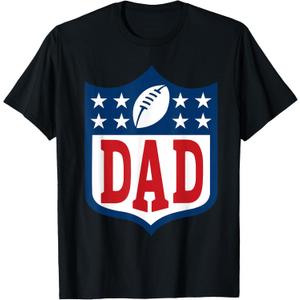 Dad American Football Happy Birthday Family Matching Retro T-Shirt